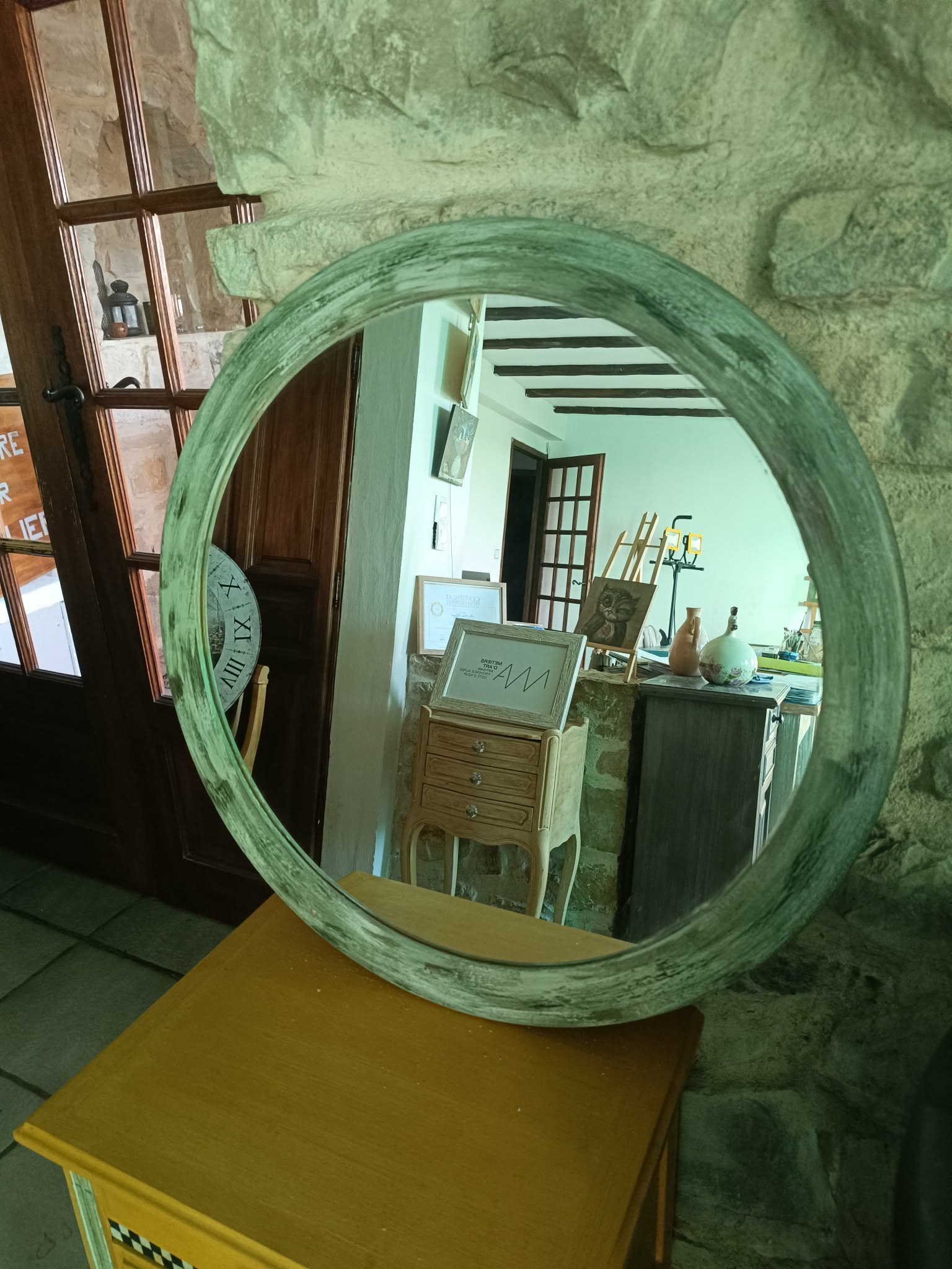 Patine d'un miroir