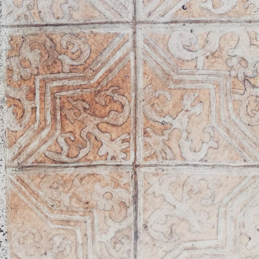 peinture décorative effet carreau de ciment