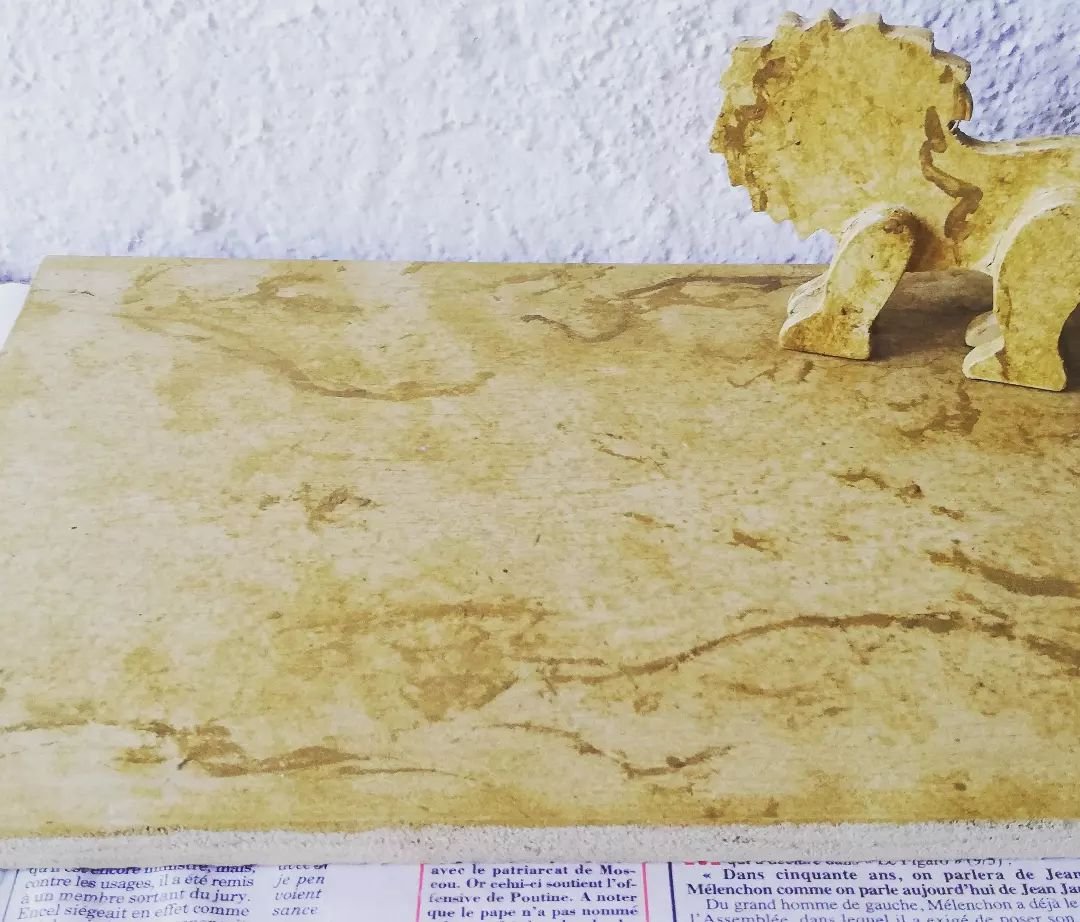 Peinture à effet de matière le parchemin